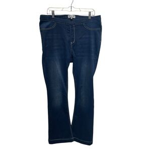 Chic soul pull on boot cut jeans women’s 1x western casual long inseam 34”